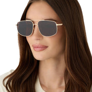 Charley Sunglasses — Gold + Brown Polarized