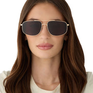 Charley Sunglasses — Gold + Brown Polarized