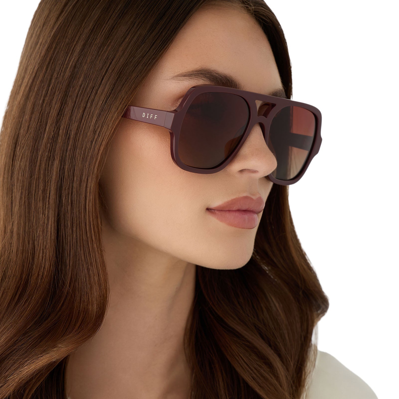 Layton Sunglasses — Rugby Red + Brown Gradient Polarized