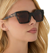 Greer Sunglasses — Espresso Tortoise + Brown Gradient Polarized