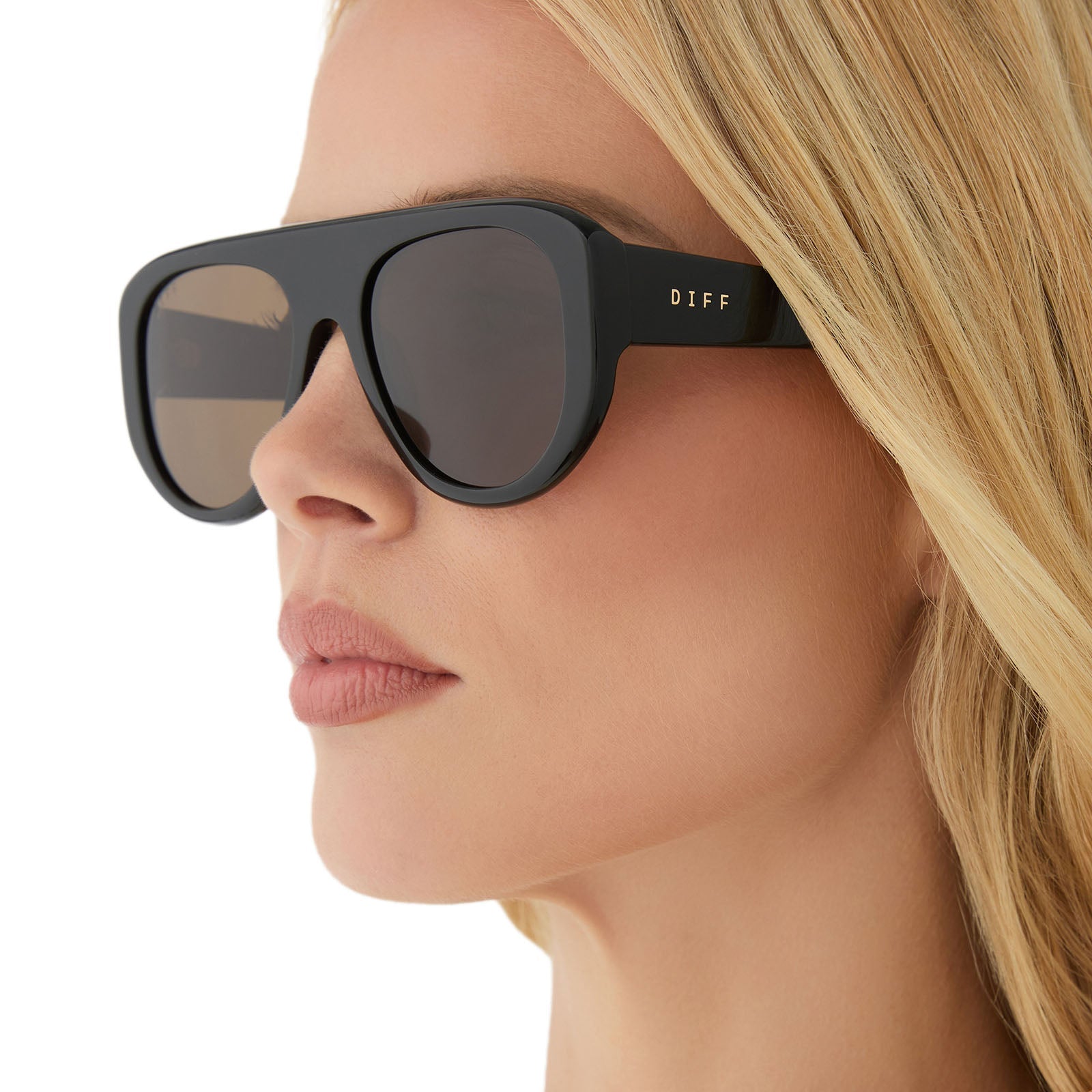 Morgan Sunglasses — Black + Brown Polarized