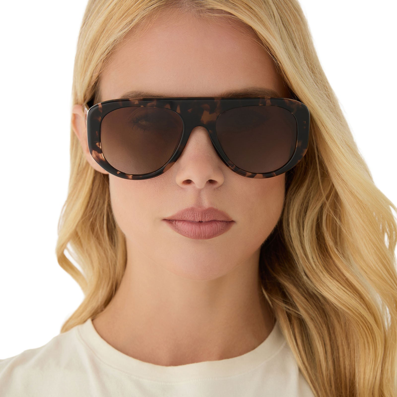 Tosca III Sunglasses — Black + Brown Gradient