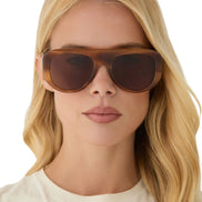 Morgan Sunglasses — Tawny Tortoise + Brown