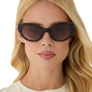 Zaria Sunglasses — Espresso Tortoise + Brown Gradient