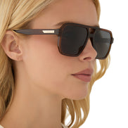 Cameron Sunglasses — Whiskey + Grey Polarized
