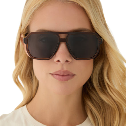 Cameron Sunglasses — Whiskey + Grey Polarized