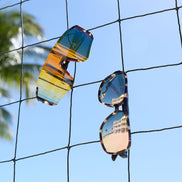 Heat Sunglasses — Sport Tortoise + Orange Flash Polarized