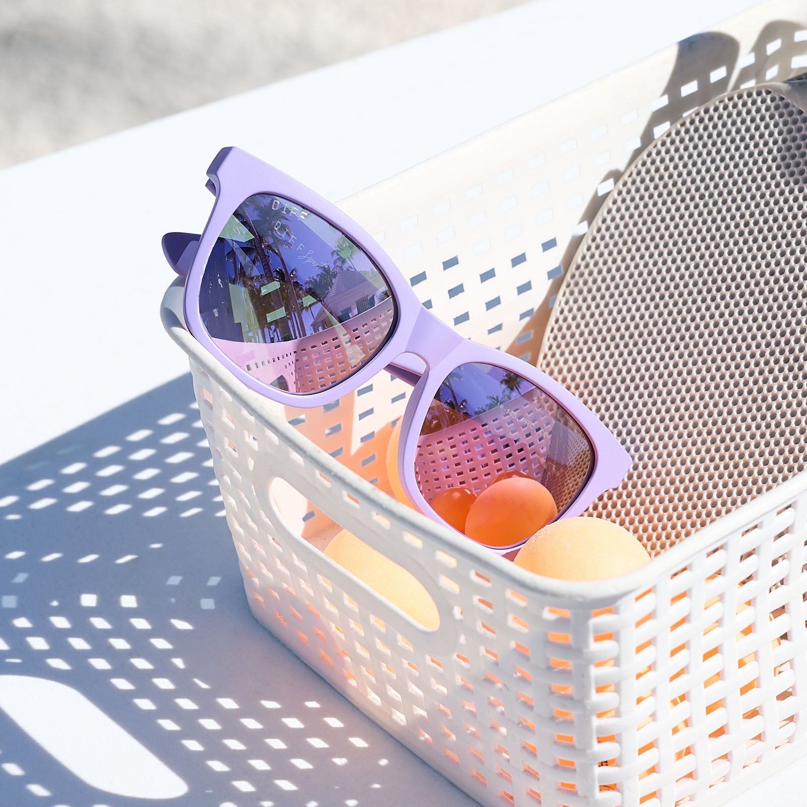 Storm Sunglasses — Matte Lavender + Lavender Mirror Polarized