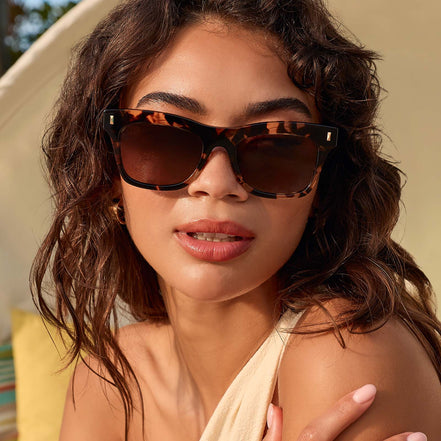 Bradley Sunglasses — Espresso Tortoise + Brown Gradient Polarized