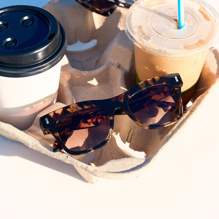 Bradley Sunglasses — Espresso Tortoise + Brown Gradient Polarized