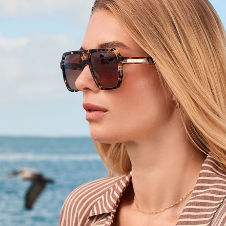 Cameron Sunglasses — Espresso Tortoise + Brown Gradient Polarized