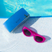 Zaria Sunglasses — Bright Tulip + Grey Gradient Polarized