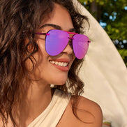 Tahoe Sunglasses — Pink Rush Metallic + Pink Mirror