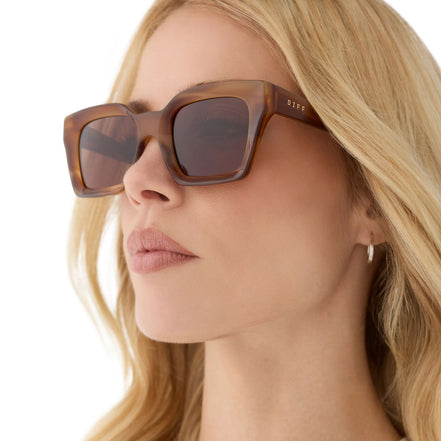 Greer Sunglasses — Tawny Tortoise + Brown