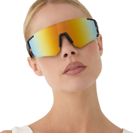 Heat Sunglasses — Sport Tortoise + Orange Flash Polarized