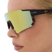 Heat Sunglasses — Sport Tortoise + Orange Flash Polarized