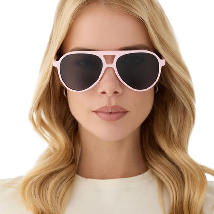 Tosca II Sunglasses — Powder Pink + Grey