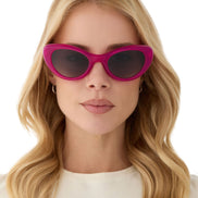 Zaria Sunglasses — Bright Tulip + Grey Gradient Polarized