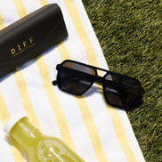 Cameron Sunglasses — Black + Grey Polarized