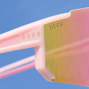 Heat Sunglasses — Matte Baby Pink + Pink Rush Mirror Polarized