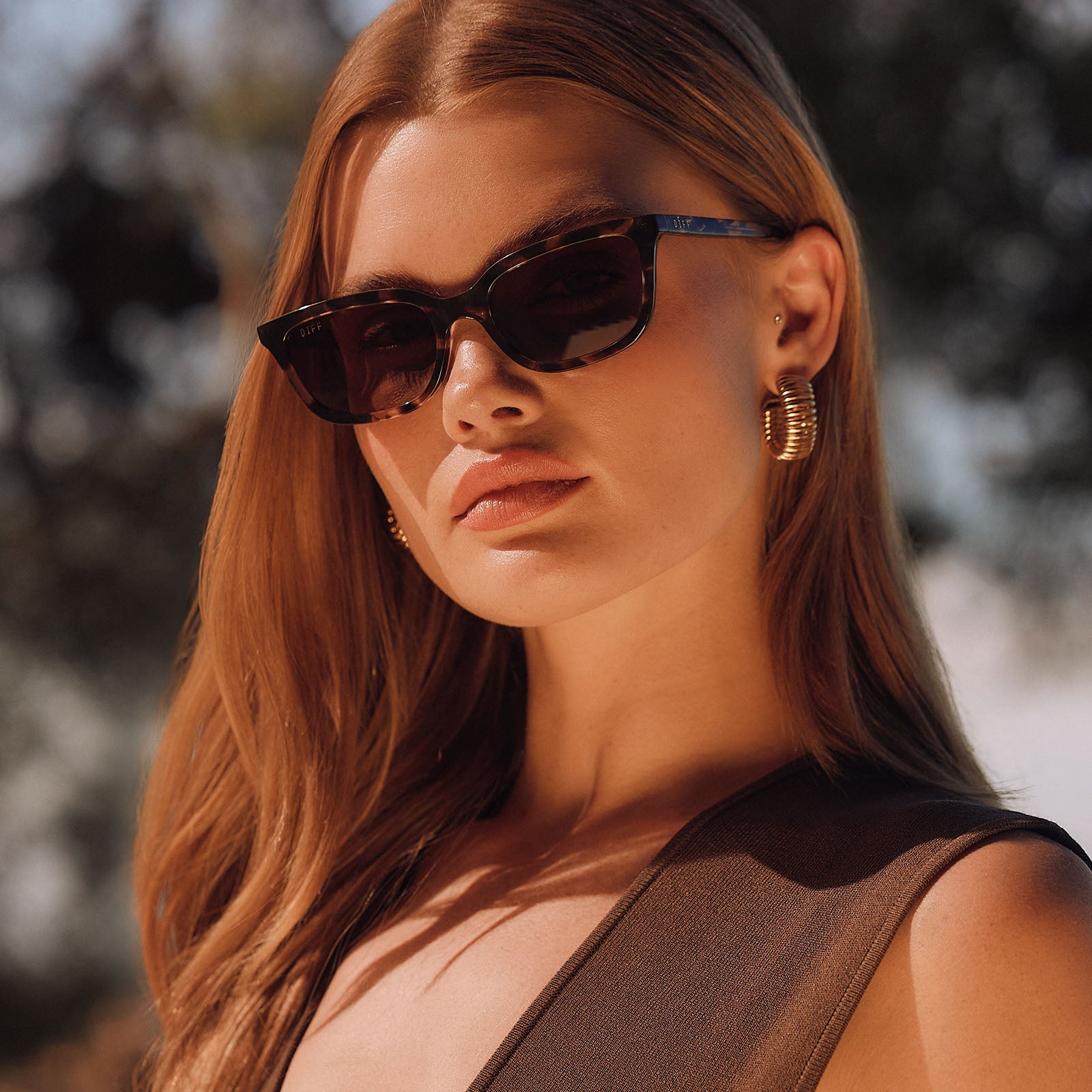 Hannah Sunglasses — Espresso Tortoise + Brown Polarized