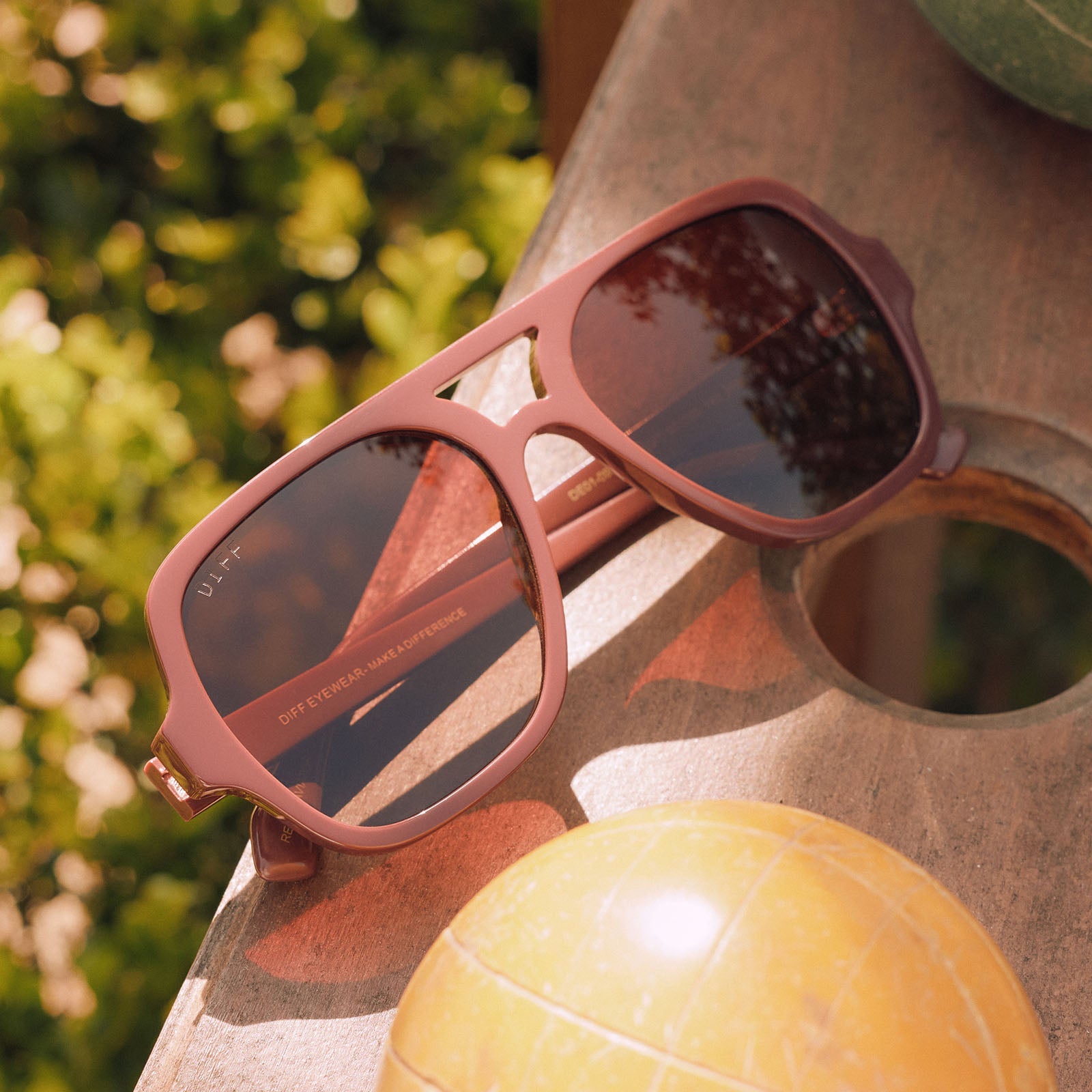 Layton Sunglasses — Rugby Red + Brown Gradient Polarized