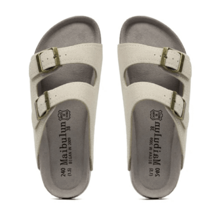 Maibulun Arizona Sandal — Cream Suede