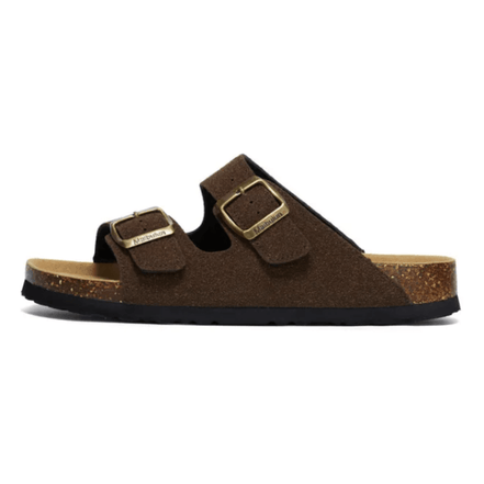 Maibulun Arizona Sandal — Dark Brown Suede