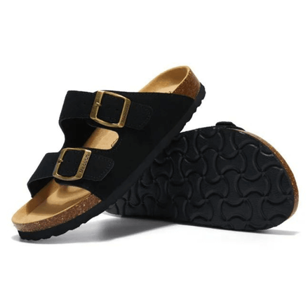 Maibulun Arizona Sandal — Black Suede