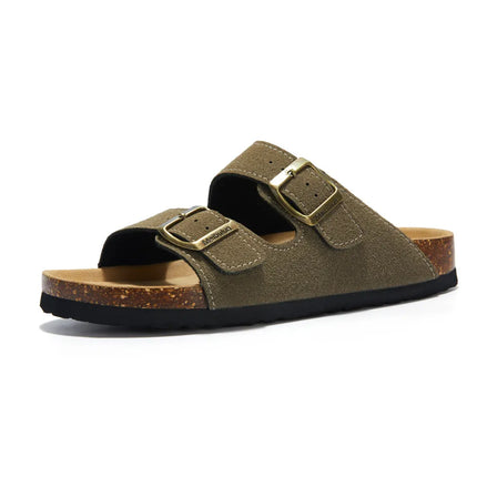 Maibulun Arizona Sandal — Moss Green Suede