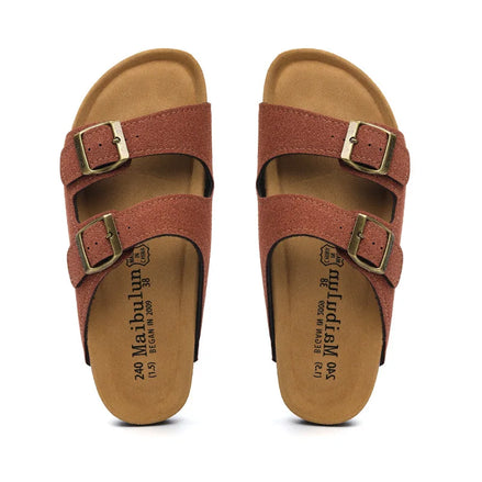 Maibulun Arizona Sandal — Chestnut Suede