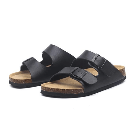 Maibulun Arizona Sandal — Black Leather