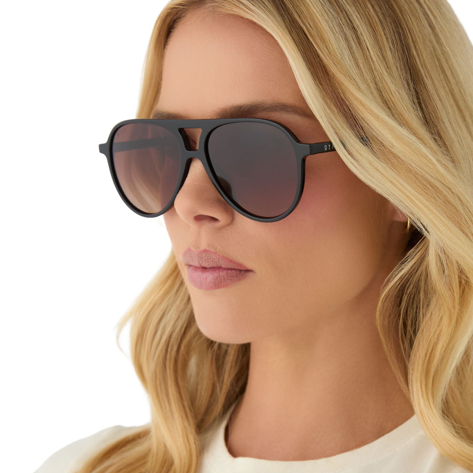Tosca II Sunglasses — Black + Brown Gradient