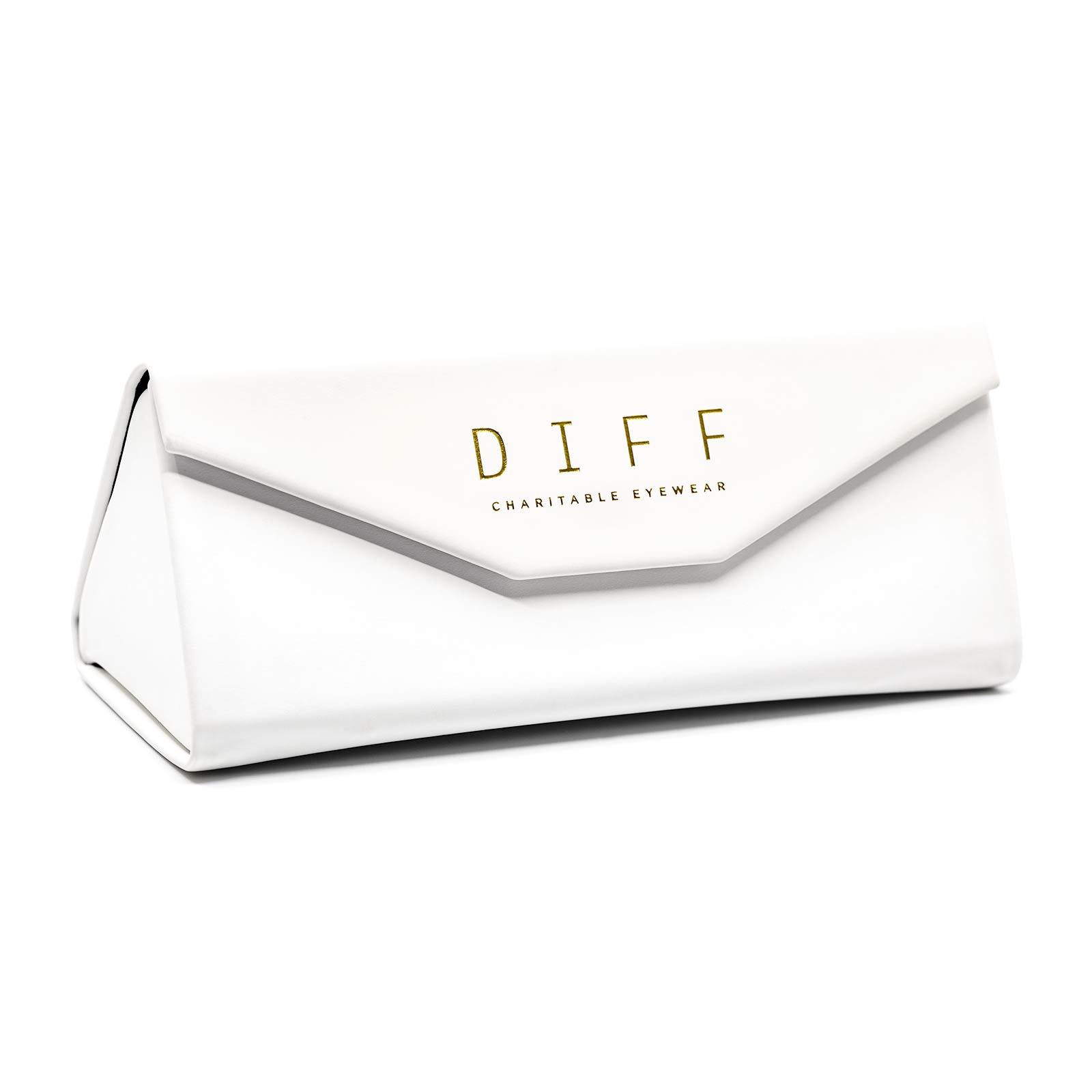 Folding Eyewear Case — White