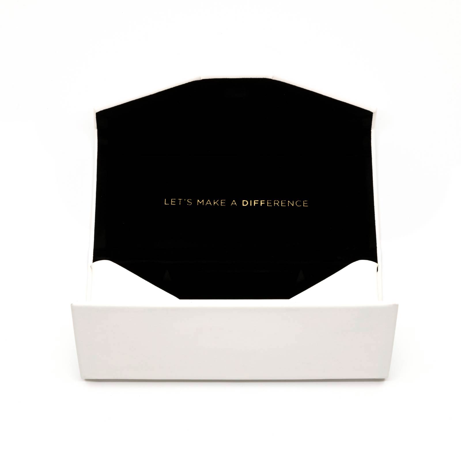 Folding Eyewear Case — White
