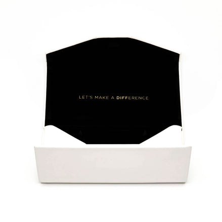 Folding Eyewear Case — White