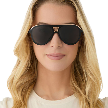 Tosca III Sunglasses — Black + Grey Polarized