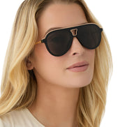 Tosca III Sunglasses — Black + Grey Polarized