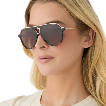 Tosca III Sunglasses — Espresso Tortoise + Brown Gradient Polarized