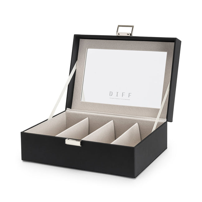 Vanity Case — 4 Pair Black