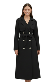 Women's Belted Double-Breasted Trench Coat
