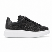 Oversized Sneaker Black Glitter White Sole