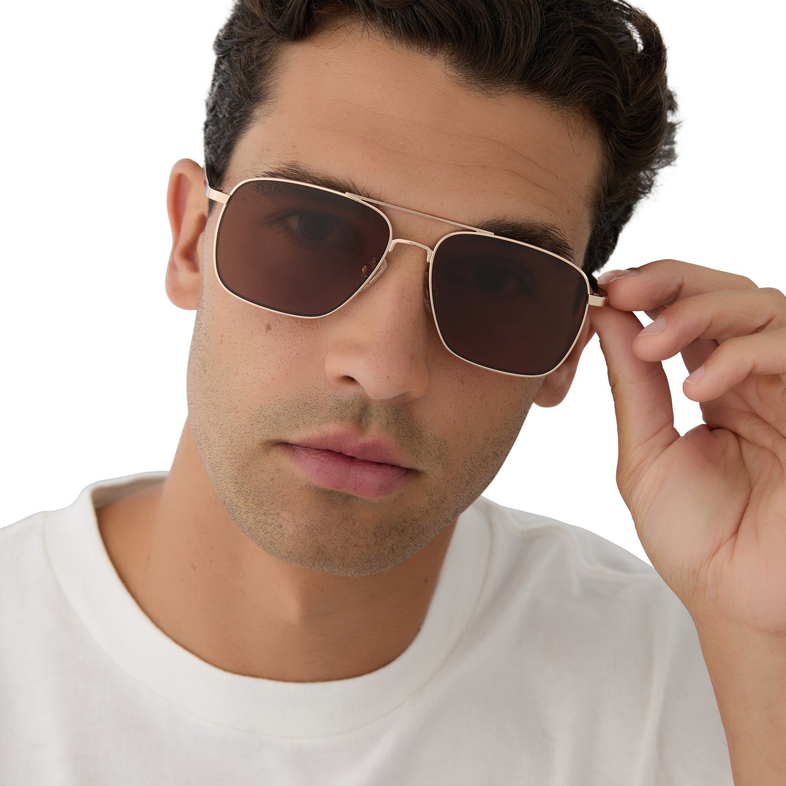 Rip Wheeler Sunglasses — Western Gold + Marbled Brown Polarized