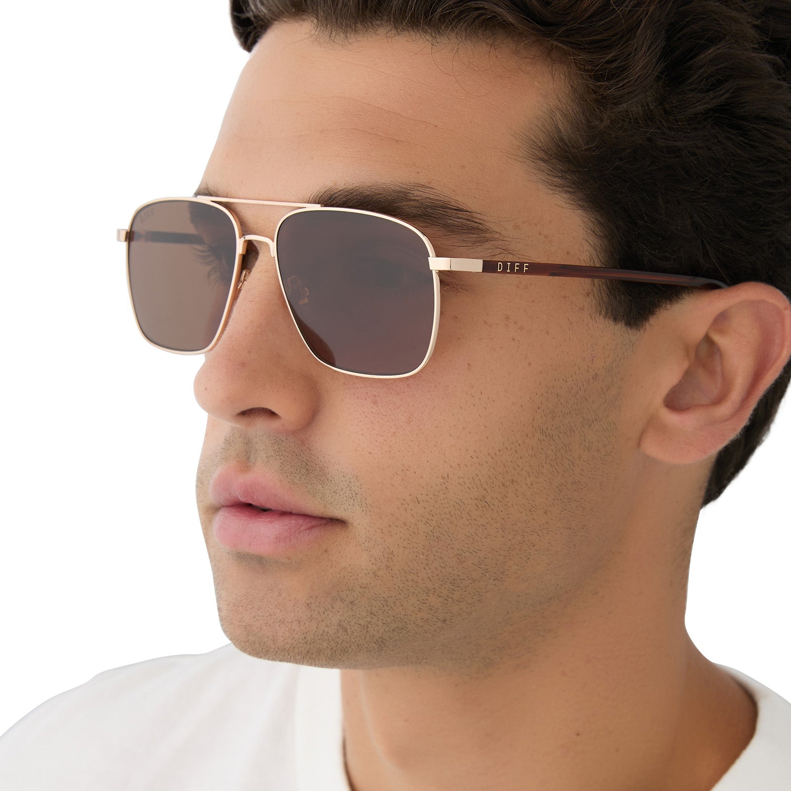 Rip Wheeler Sunglasses — Western Gold + Marbled Brown Polarized