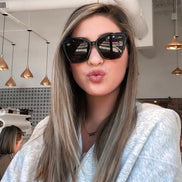 Becky II Sunglasses — Black + Dark Smoke Polarized