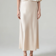 Old Money Silk Skirt