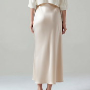 Old Money Silk Skirt