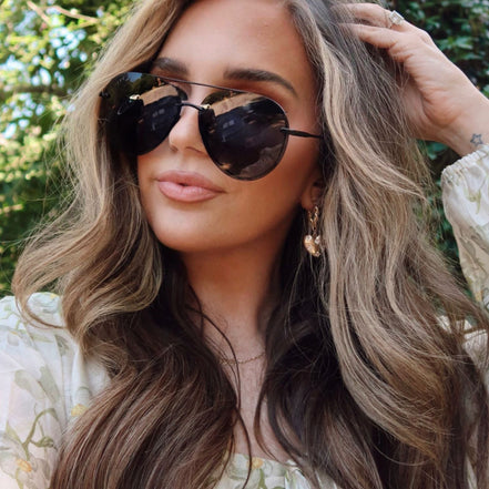 Lenox Sunglasses — Black + Grey