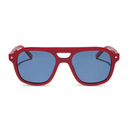 The Coast Sunglasses — Red + Navy Blue