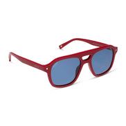 The Coast Sunglasses — Red + Navy Blue
